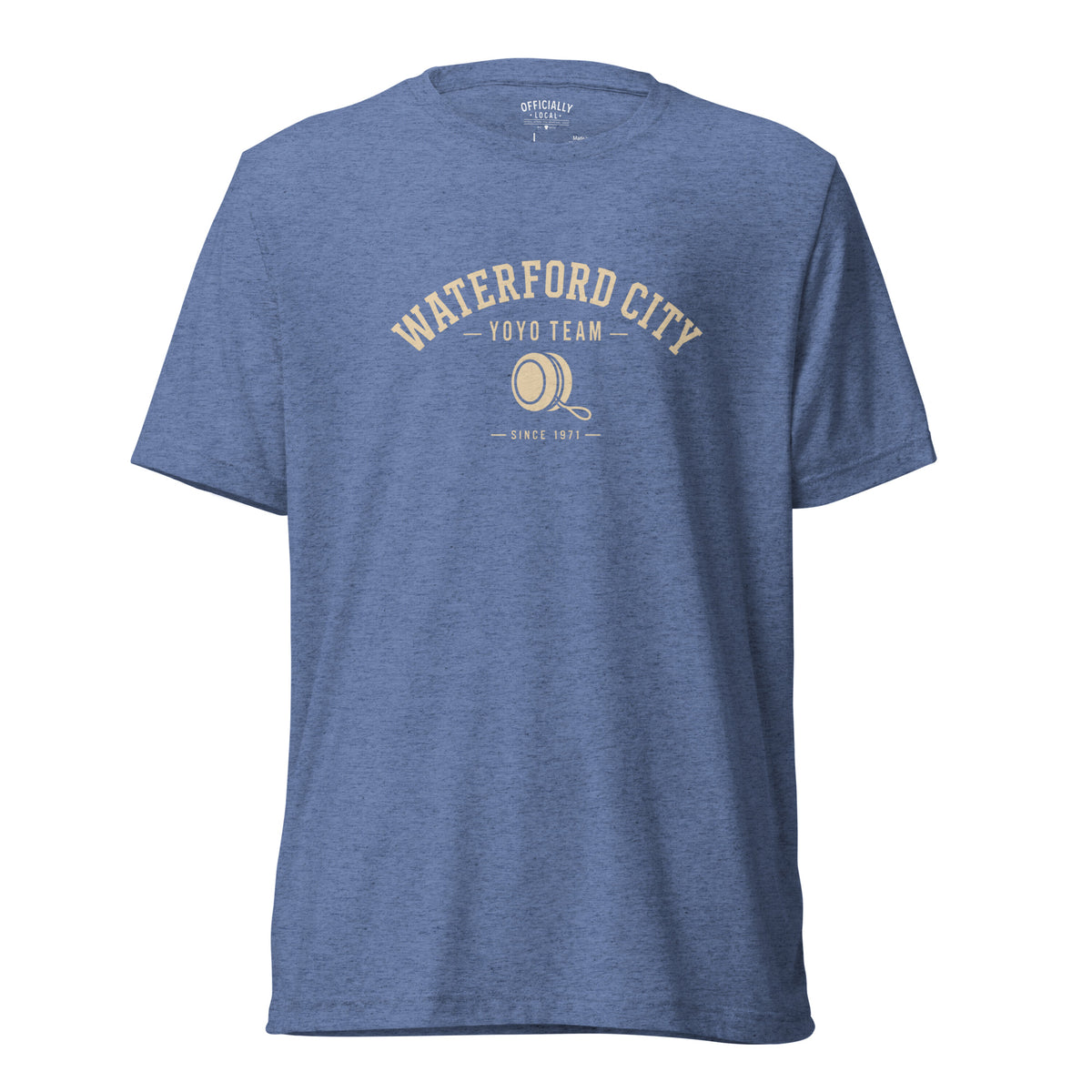 Waterford City Yoyo Team blue graphic T-shirt