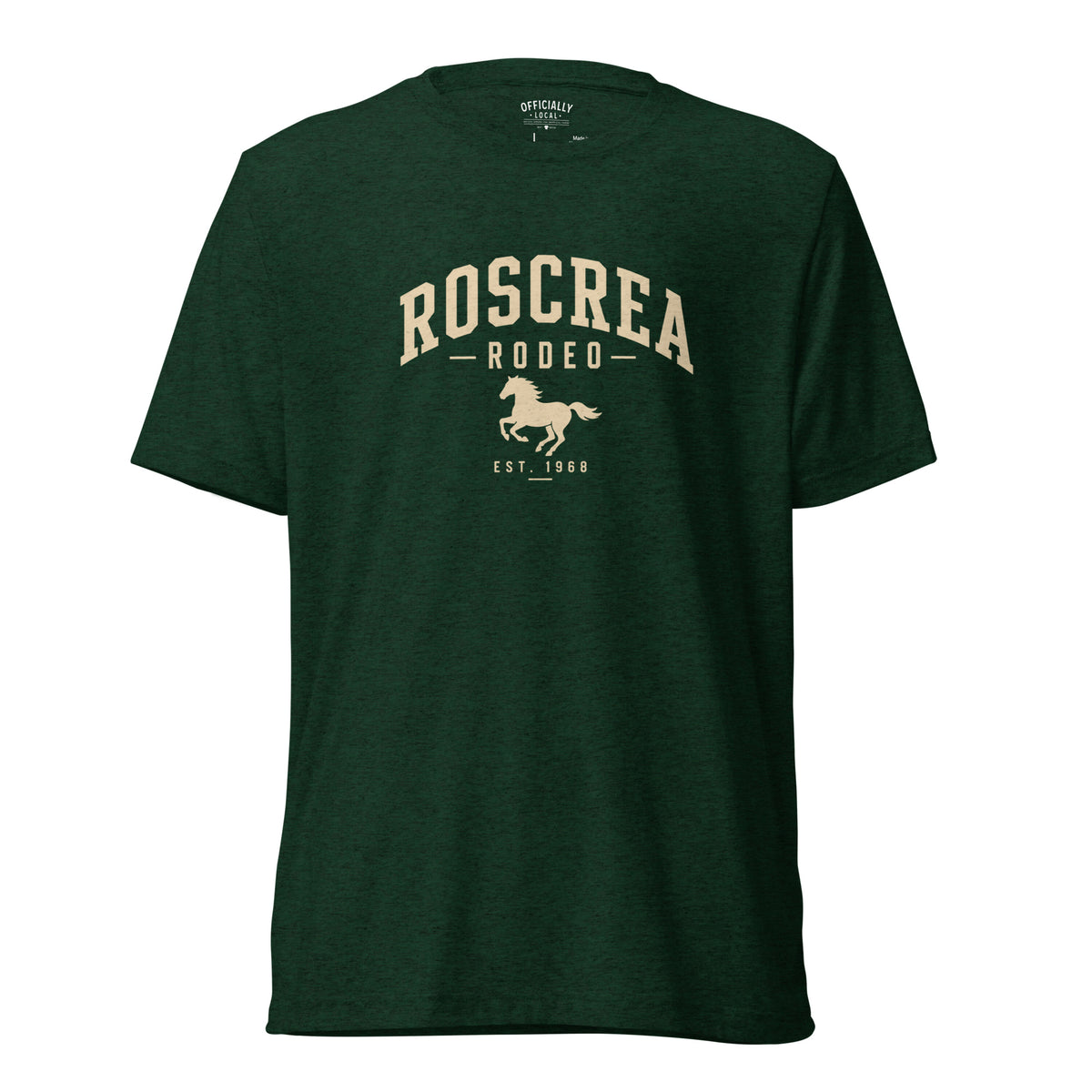 Roscrea Rodeo green graphic T-shirt